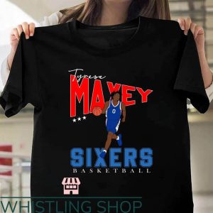 Tyrese Maxey T-Shirt Tyrese Maxey Sixers Basketball