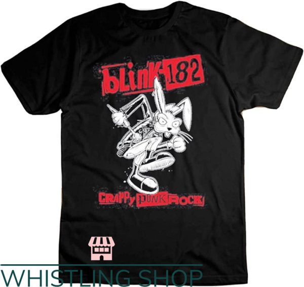 Vintage Blink 182 T-Shirt Crappy Punk Rock Bunny Trending