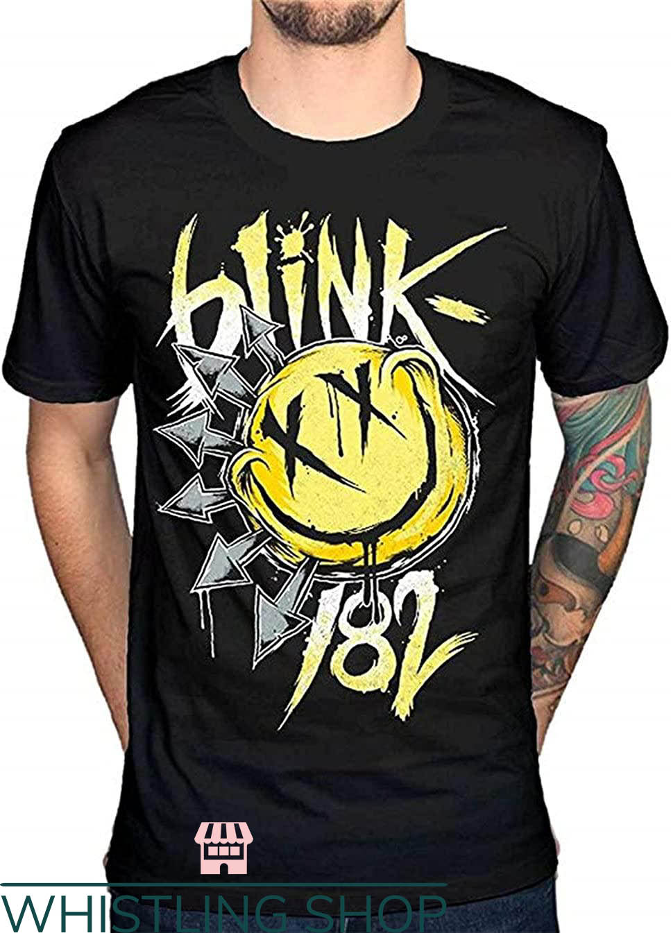 Vintage Blink 182 T-Shirt KYDCO Blink 182 T-Shirt Smiley