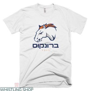 Vintage Broncos T-Shirt Denver Broncos Hebrew Jewish