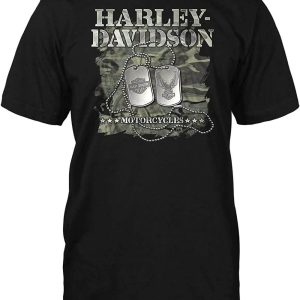 Vintage Harley Davidson T-shirt H-D Military Overseas Tour
