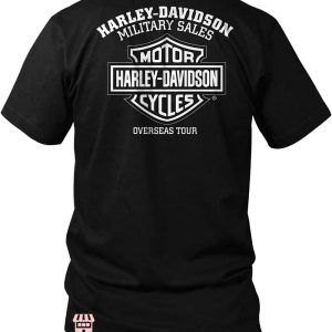 Vintage Harley Davidson T-shirt H-D Motorcycles Oversea Tour