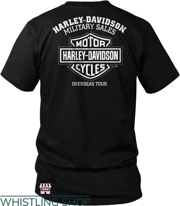 Vintage Harley Davidson T-shirt H-D Motorcycles Oversea Tour