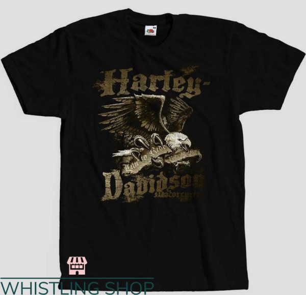 Vintage Harley Davidson T-shirt H-D Motorcycles US Eagle