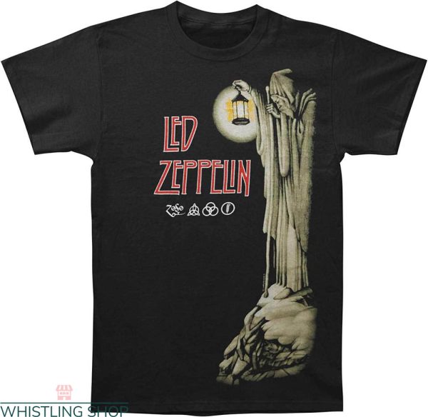 Vintage Led Zeppelin T-Shirt Hermit Rock Song Legend Band
