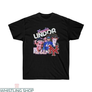Vintage Mets T-Shirt New York Francisco Lindor Baseball MLB