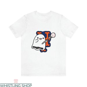 Vintage Mets T-Shirt New York Ghost Fork Cute Baseball MLB