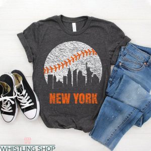 Vintage Mets T Shirt New York NY Skyline Baseball Vintage 1