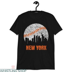Vintage Mets T-Shirt New York NY Skyline Baseball Vintage