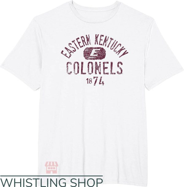 Vintage Kentucky T-Shirt Eastern Kentucky Colonels 1874 Tee