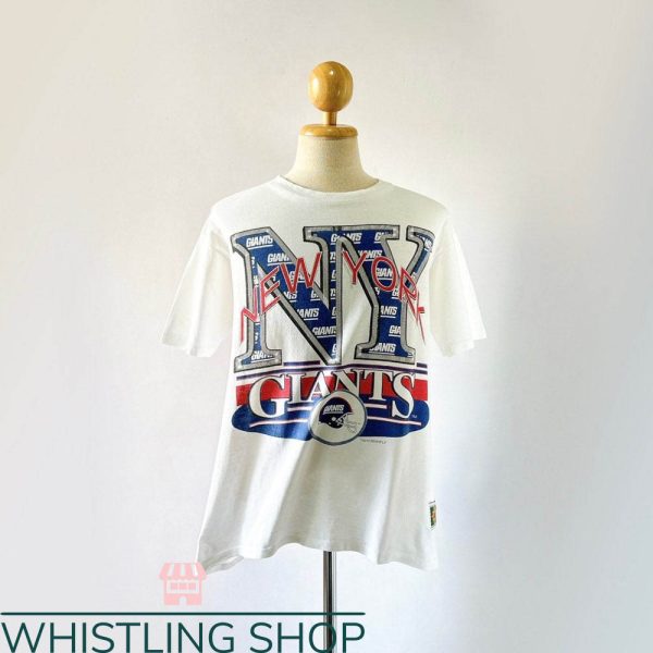 Vintage Nfl T-Shirt Football New York Giants T-Shirt NFT