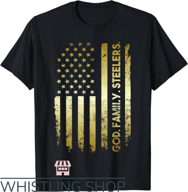 Vintage Steeler T-Shirt God Family Steelers