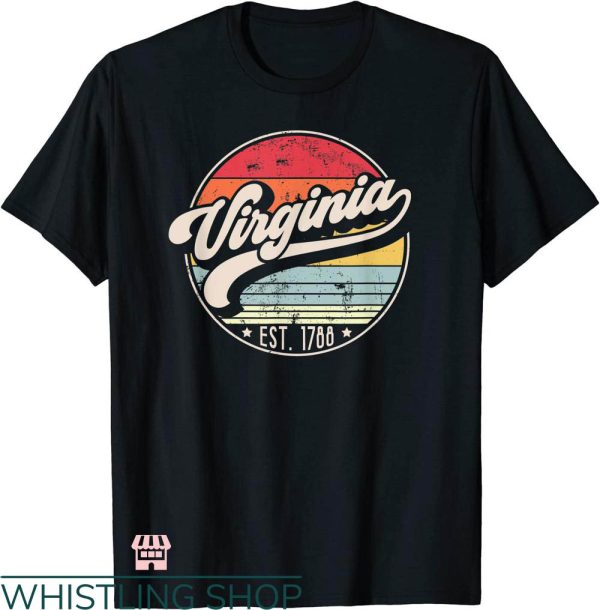 Virginia Is For Lovers T-shirt Virginia Home State Sunset