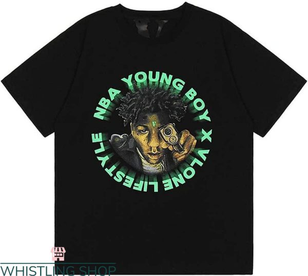 Vlone Friends T-Shirt NBA Young Boy X Vlone Lifestyle Tee