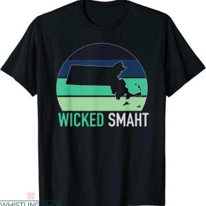 Wicked Smaht T-shirt Boston Smaht Funny Puns Vintage