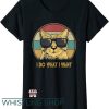 Womens Cat T Shirt I Do What I Want