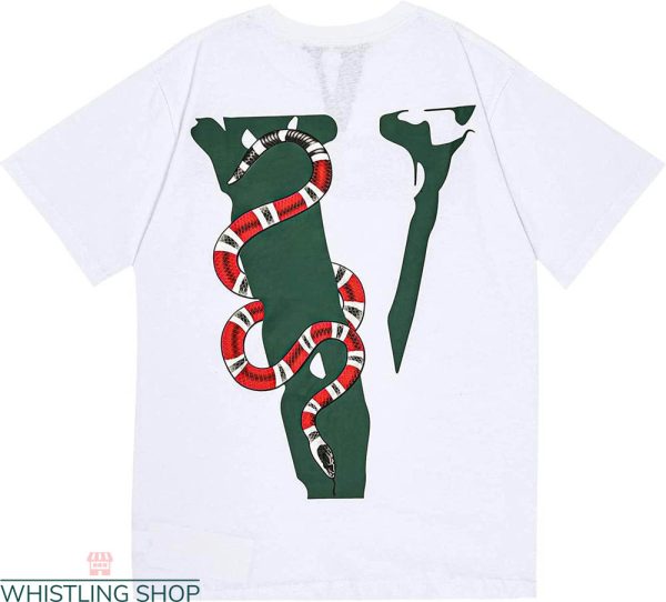 Youngboy Vlone T-Shirt Cool Poison Snake Green Typography