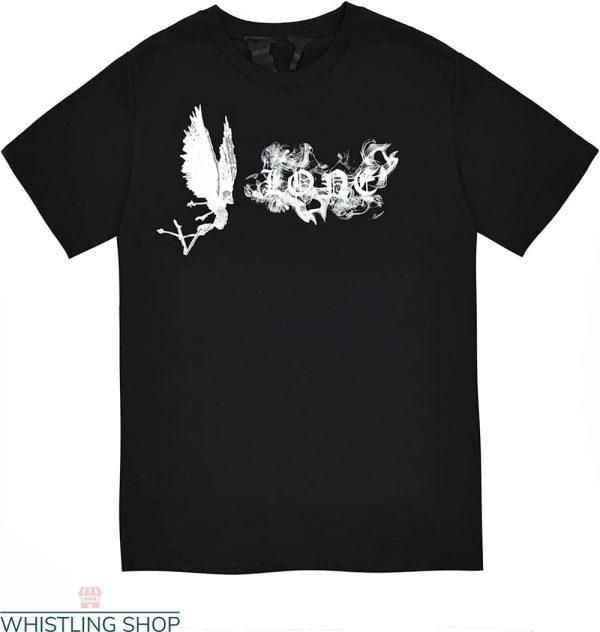 Youngboy Vlone T-Shirt Smoke Effect Cool Skeleton Wings