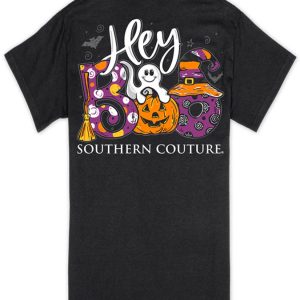 Youth Simply Southern T-Shirt Hey Boo Halloween Cute Gift