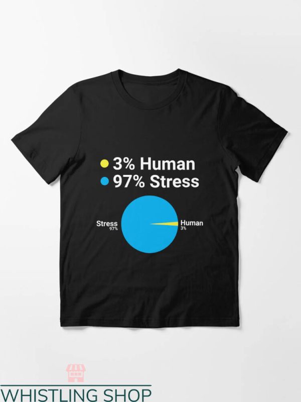 3 Percenter T-shirt 3 Percent Human 97 Percent Stress Shirt