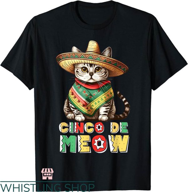 5 De Mayo T-shirt Cinco De Meow T-shirt