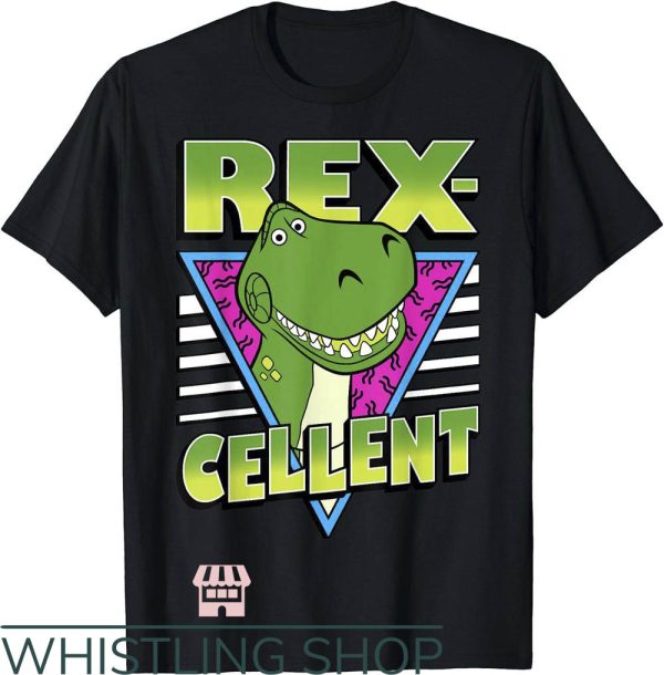 Adult Dinosaur T-Shirt Disney Pixar Toy Story 4 Rex-cellent
