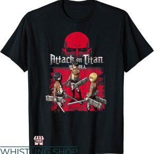 Attack On Titan Map T-shirt Attack On Titan 3 Main Characters