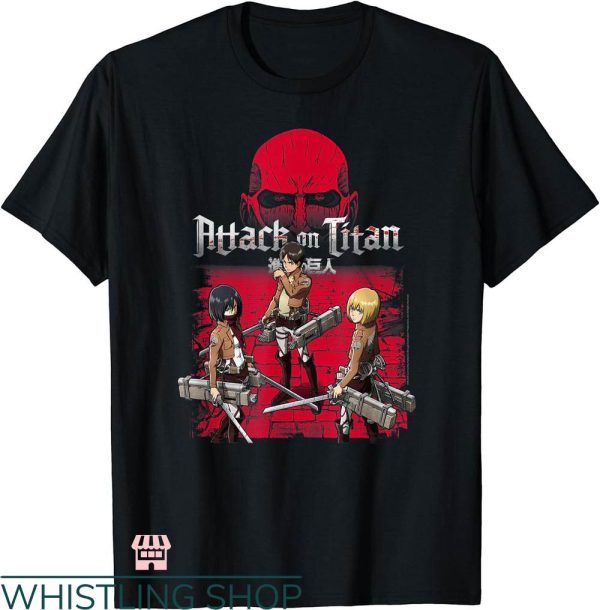 Attack On Titan Map T-shirt Attack On Titan 3 Main Characters