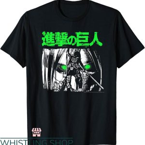 Attack On Titan Map T-shirt Attack On Titan Green Eyes Shirt