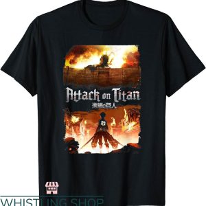 Attack On Titan Map T-shirt Attack On Titan Keyart T-shirt