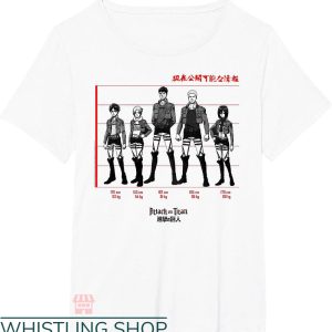 Attack On Titan Map T-shirt Attack On Titan Lineup T-shirt