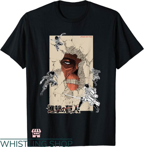 Attack On Titan Map T-shirt The Wall Attack On Titan T-shirt