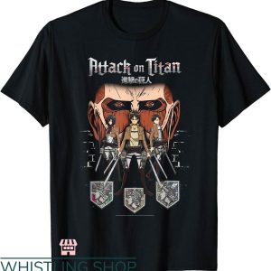 Attack On Titan Map T-shirt Titan In Shadows T-shirt