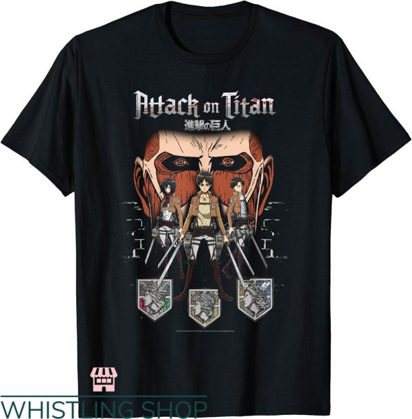 Attack On Titan Map T-shirt Titan In Shadows T-shirt