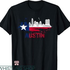 Austin Texas T-shirt Texas State Flag