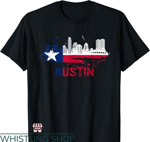 Austin Texas T-shirt Texas State Flag