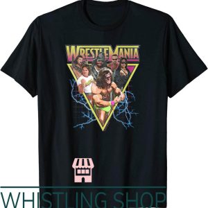 Bad Bunny Wwe T-Shirt Group Shot Vintage Wrestlemania Grid