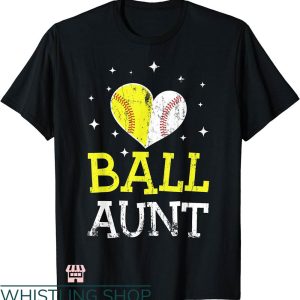 Baseball Aunt T-shirt Cute Baseball And Softball Aunt Shirt