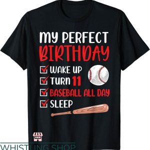 Baseball Birthday T-shirt 11 Year Old Baseball Birthday