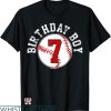 Baseball Birthday T-shirt Birthday Boy Baseball 7th Birthday
