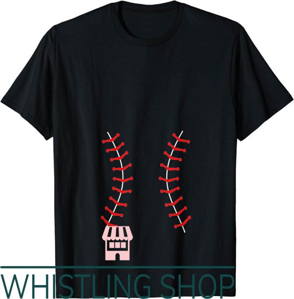 Baseball Maternity T-Shirt Softball Pregnancy Baby Bump