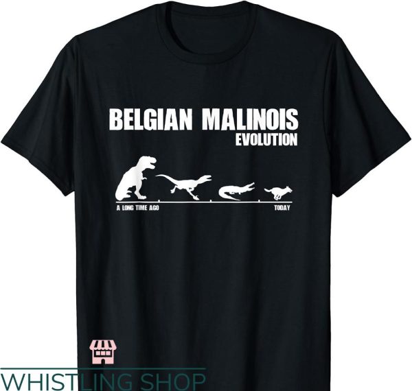Belgian Malinois T-shirt Evolution Maligator Maliraptor
