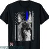 Belgian Malinois T-shirt Thin Blue Line Flag Police