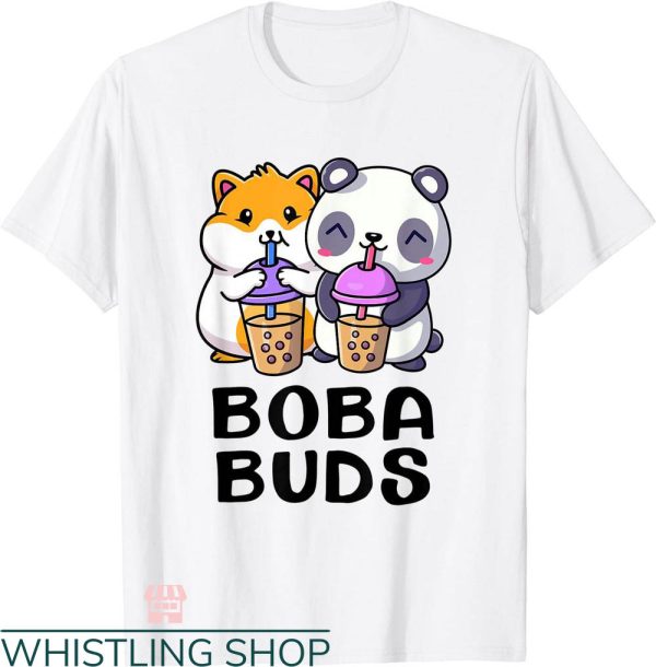 Best Buds T-shirt Best Buds Kawaii Cute Bubble Tea Hamster