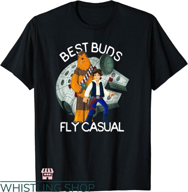 Best Buds T-shirt Star Wars Han Solo & Chewbacca Best Buds