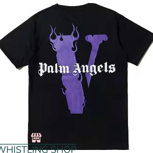 Big V T-shirt Palm Angels Purple