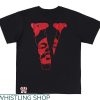 Big V T-shirt Red Big V Letter Streetwear