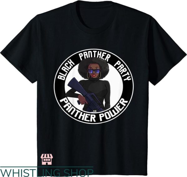 Black Panther Party T-shirt Panther Power