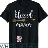 Blessed Mama T-Shirt Cute Gold Arrow Thanksgiving