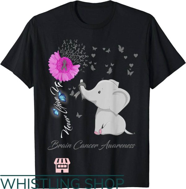 Brain Cancer T-Shirt Brain Cancer Elephant Heart